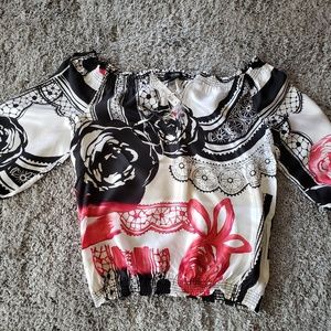 Large White House Black Market Blouse